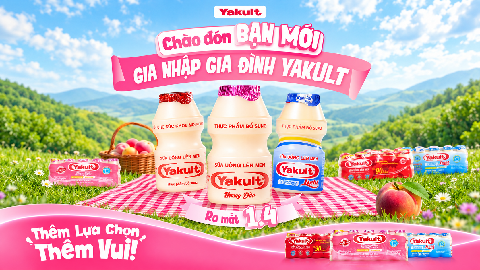 Yakult Việt Nam – Ra mắt Yakult Hương Đào, 2026